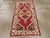 Brick Red Galerie Shabab Collection Mid-20th Century Handmade Turkish Oushak Throw Rug in Red and Ivory For Sale - Image 8 of 9