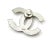 Contemporary Chanel Silver CC Crystal Large Pin For Sale - Image 3 of 3