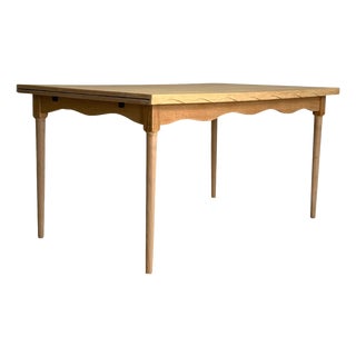 Extendable Oak Table, 1960s For Sale