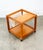 Mid 20th Century Danish Modern End Table Magazine Rack Rolling Teak Nordisk Denmark For Sale - Image 9 of 12