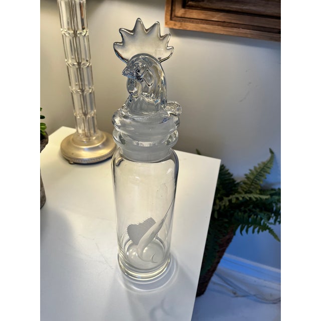 1940s 1940s Mid-Century Rooster Decanter For Sale - Image 5 of 6