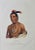 This is an original 19th century hand-colored folio-size McKenney and Hall lithograph of a Native American entitled "Wa-...