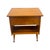Brass Vintage Mid-Century Modern Italian Style Flip-Top Sewing Table / Nightstand With Brass Finished Capped Legs. For Sale - Image 8 of 12