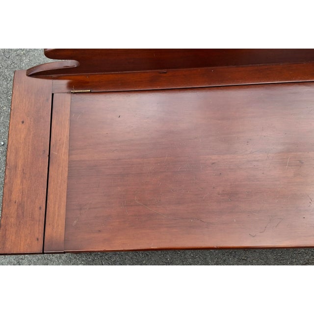 Mid 20th Century William and Mary Style Mahogany Storage Blanket Chest and Bench For Sale - Image 10 of 13