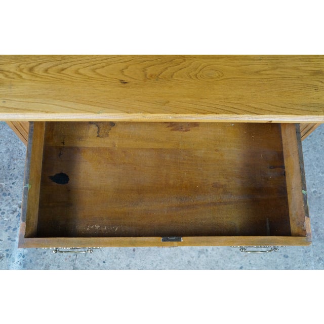 Antique Victorian Eastlake Carved Oak Parlor Cabinet Washstand Commode Chest 30" For Sale - Image 16 of 18