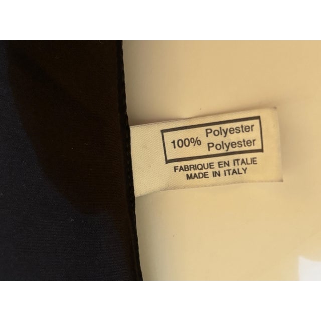 Textile Vintage Italian Scarf Shawl with Luxury Writing Instruments Italy For Sale - Image 7 of 12