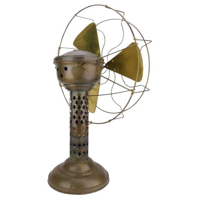 American Circa 1914 "The Thermo Fan" by Thermo Engine Company Hot Air Fan For Sale - Image 3 of 11