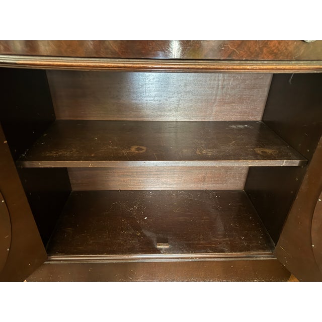 Antique 1920s Mirrored Buffet Cabinet Sideboard Credenza For Sale - Image 11 of 14