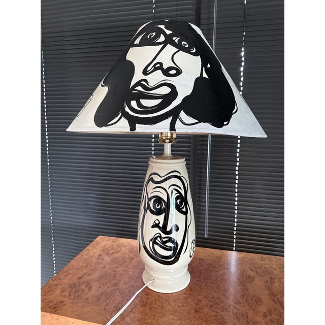 Abstract 1970s Peter Keil Original Abstract Lamp and Shade Painting For Sale - Image 3 of 7