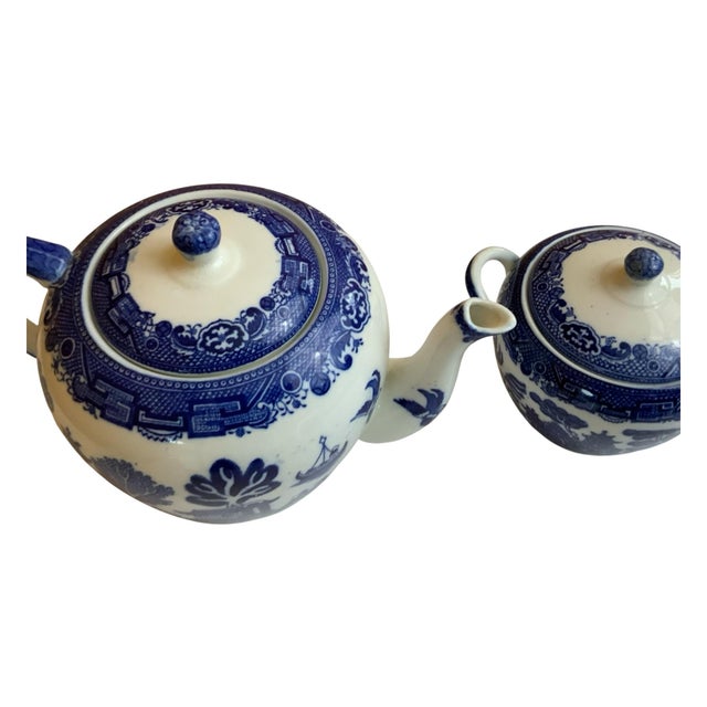 Asian Vintage Allerton Coffee / Teat Pot and Lidded Sugar Container Set- 2 Pieces For Sale - Image 3 of 10