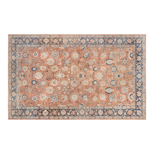 Antique Persian Tabriz Botanic Handmade Wool Rug