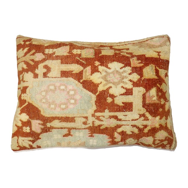Brown Indian Large Rug pillow rug no. p4703 For Sale