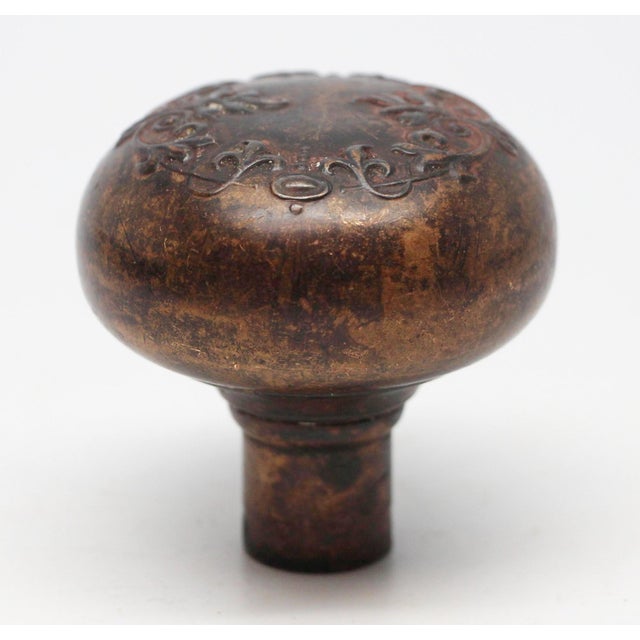 Traditional Bronze Corbin Vittoria Door Knob For Sale - Image 3 of 4