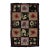 Antique Hooked Rug With Floral Panels in Checkered Grid - Rug & Kilim For Sale