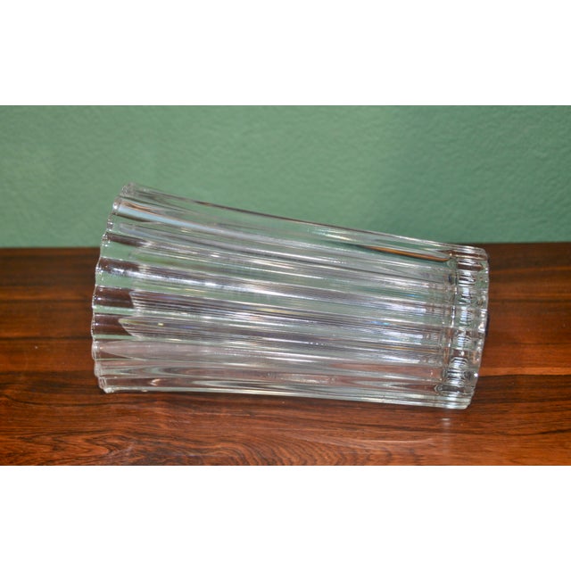 German Transparent Glass Vase, 1970s For Sale - Image 3 of 6