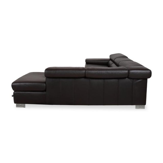 Courage Corner Sofa in Brown Leather from Ewald Schillig For Sale - Image 16 of 18