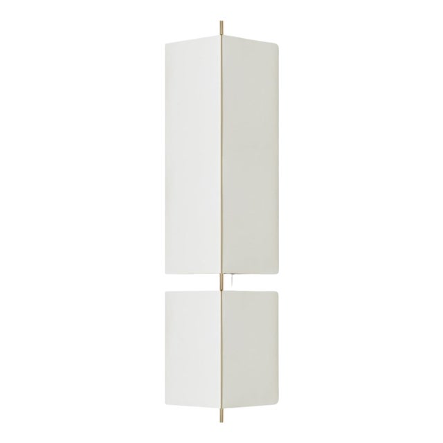 3T09 Bronze Structure and Ivory Fabric 2 Modules Wall Lamp by Neri & Hu for Cassina For Sale
