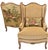 Pair of Custom Pictorial Pheasant and Botanical Print Wingback Chairs This duo has the increasingly rare ability to be...