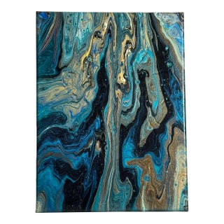 Contemporary Abstract Expressionism "Marble" Original Oil Painting For Sale
