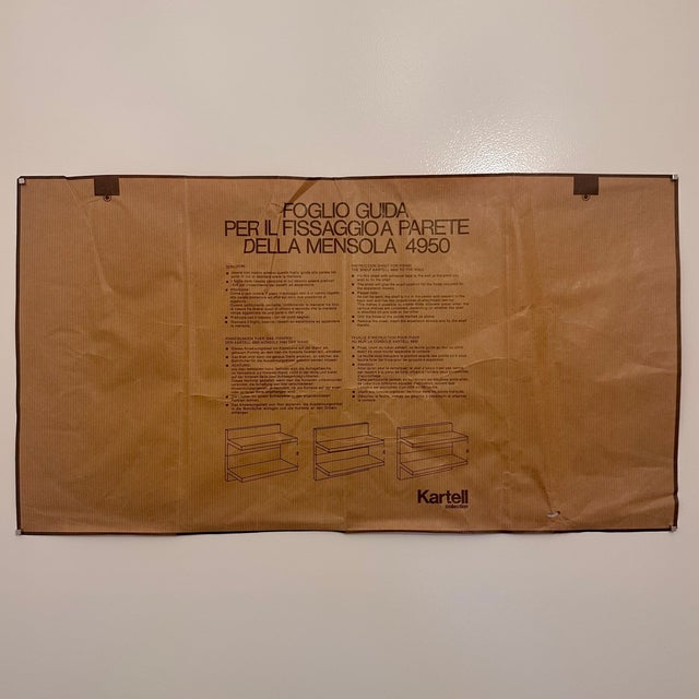 Model 4950 Shelf by Marcello Siard for Kartell, 1970s For Sale - Image 12 of 13