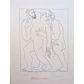 Picasso Signed Edition Lithograph For Sale