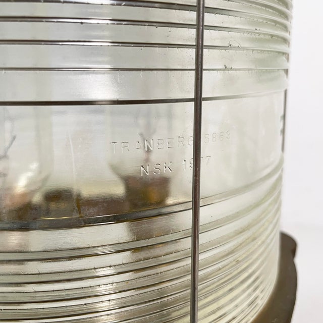 Mid-Century Modern Italian Ships Lamp in Wood, Glass and Metal, 1950s For Sale - Image 15 of 18