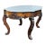1950s Small French Carved Marble Top Coffee Table For Sale