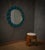 Art Deco Round Ottoman in Ash and White Boucle, 1990 For Sale - Image 4 of 10
