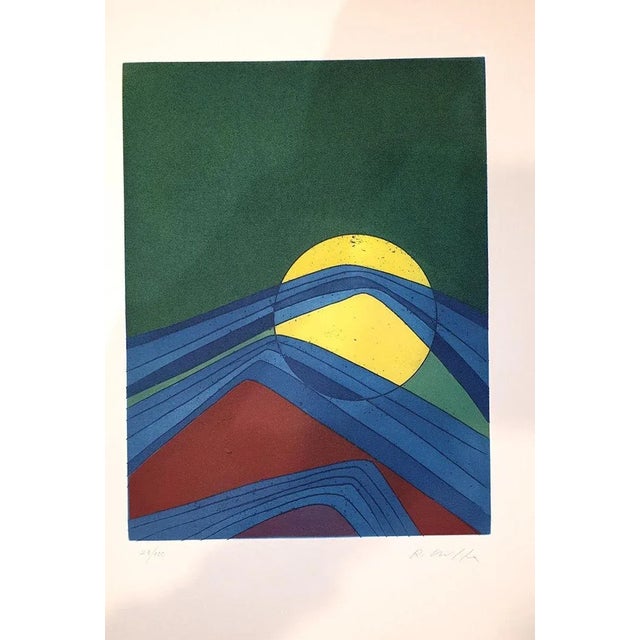 Image dimensions: 24 x 32 cm. Plate II from Suns/Landscapes is an original artwork realized beetween 1971 and 1972 by...