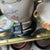 1970s Vintage Hand Painted Floral Table Lamp With Bird Accents- Lampshade Included For Sale - Image 5 of 5