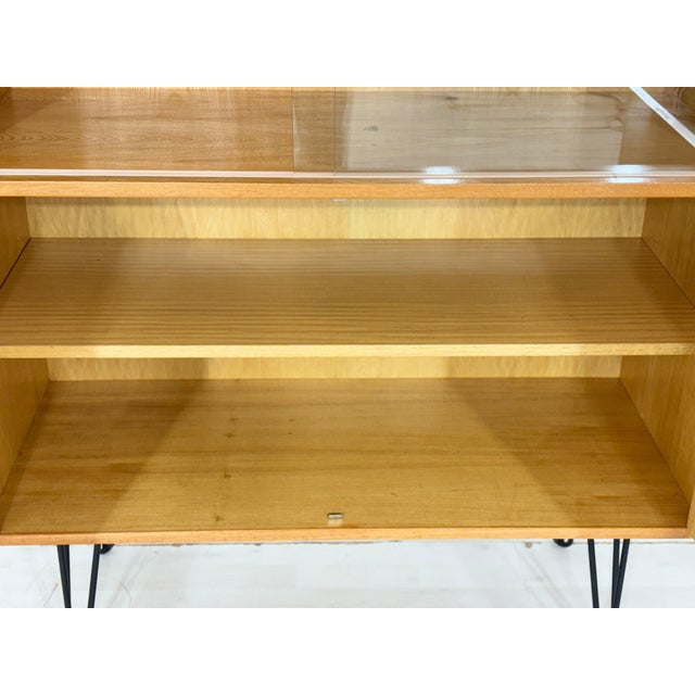 Vintage Highboard in Ash from VEB Hellerau For Sale - Image 4 of 14