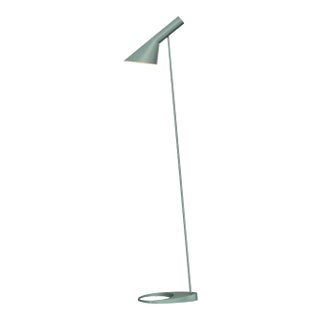 Arne Jacobsen AJ Floor Lamp in Pale Petroleum for Louis Poulsen For Sale