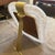 1990s 1990s Barovier Style Art Deco White and Gold Murano Glass Picture Frame For Sale - Image 5 of 12