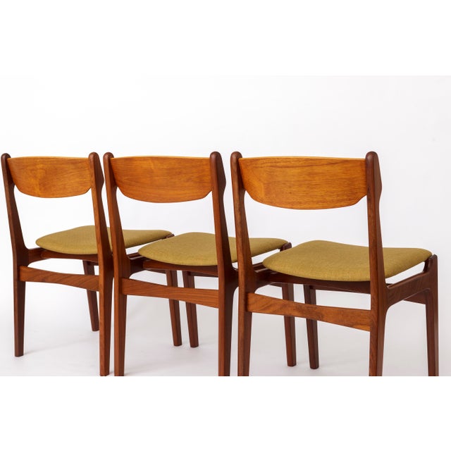 Wood Vintage Teak Dining Chairs in the style of Erik Buch, 1960s, Set of 4 For Sale - Image 7 of 10