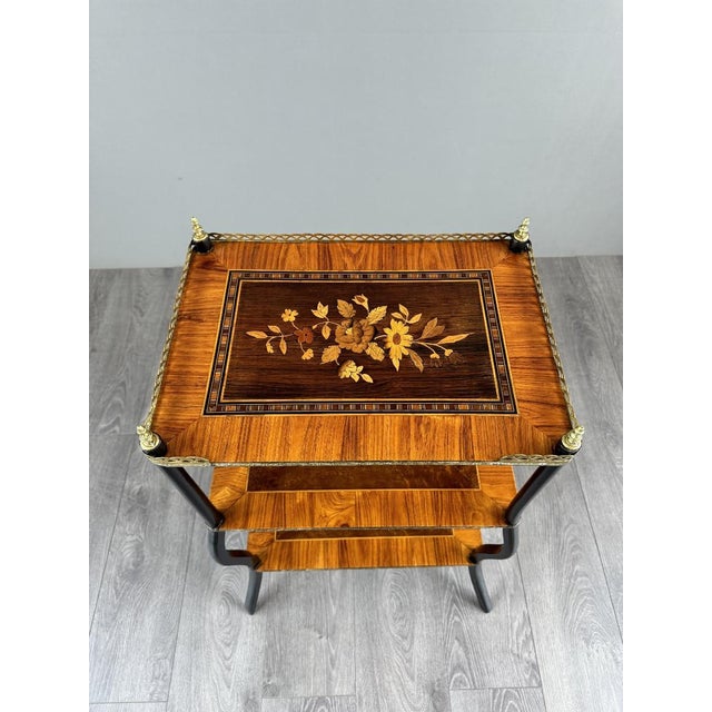 Brown 19th Century Napoleon III Marquetry Shelf For Sale - Image 8 of 12