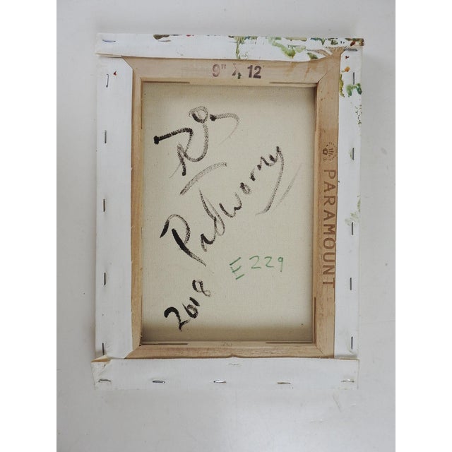 2018 oil on canvas impressionist impasto portrait painting of woman by David Padworny (20th-21st c.) New York. Signed...