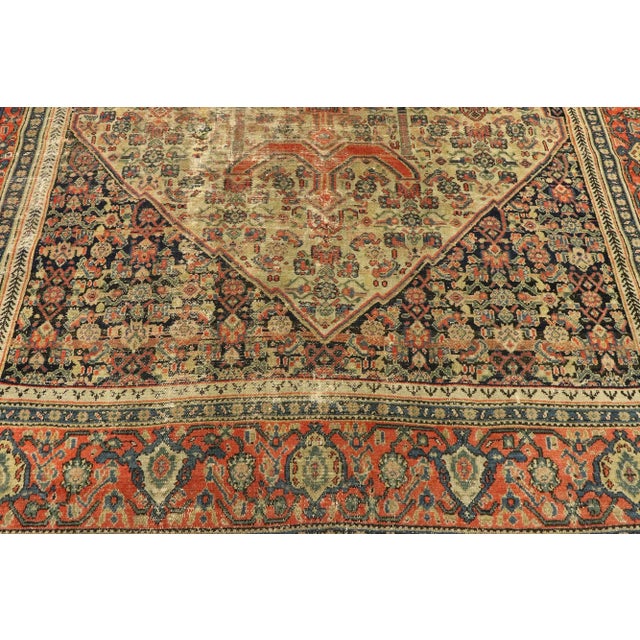 1890's Antique Persian Malayer Rug - 04'06 X 06'05 For Sale - Image 4 of 10