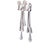 Georg Jensen Georg Jensen Sterling Silver Multi-Teardrop Earrings by Astrid Fog, A Pair For Sale - Image 4 of 9