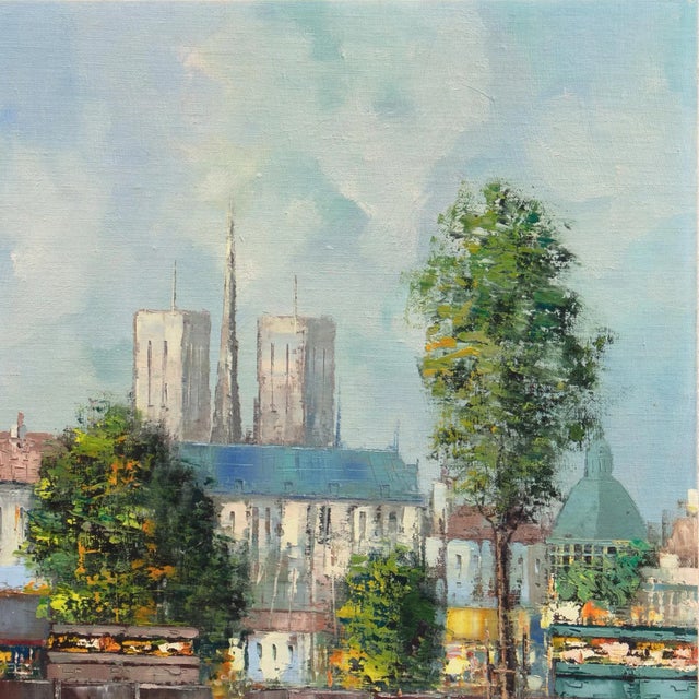 'The Left Bank, Notre Dame and the Île De La Cité' by Laurant, Paris in the Spring, France For Sale In Monterey, CA - Image 6 of 7