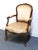High End Vintage Walnut Louis XV French Provincial Accent Arm Chair For Sale - Image 4 of 9