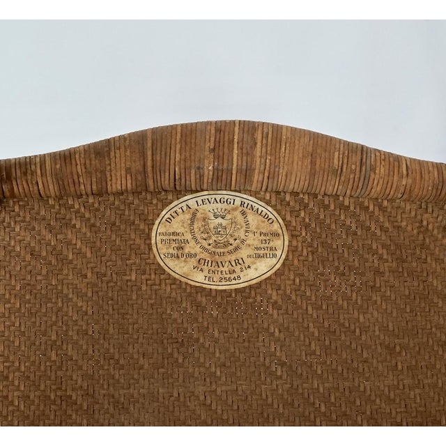 Mid-Century Chiavari Chair Model Parisienne with Cane Seat, 1953 For Sale - Image 11 of 16