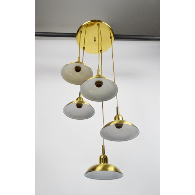 Gold Cascade Lamp, 1980s For Sale - Image 5 of 14