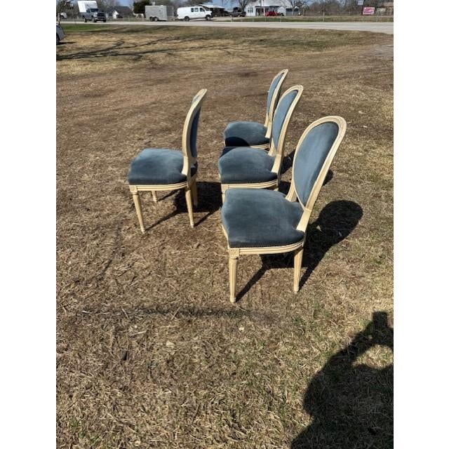 Beige 19th Century Louis XVl Dining Chairs - Set of 4 For Sale - Image 8 of 15