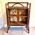 English Vintage Faux Bamboo Glass Display Cabinet For Sale - Image 3 of 10