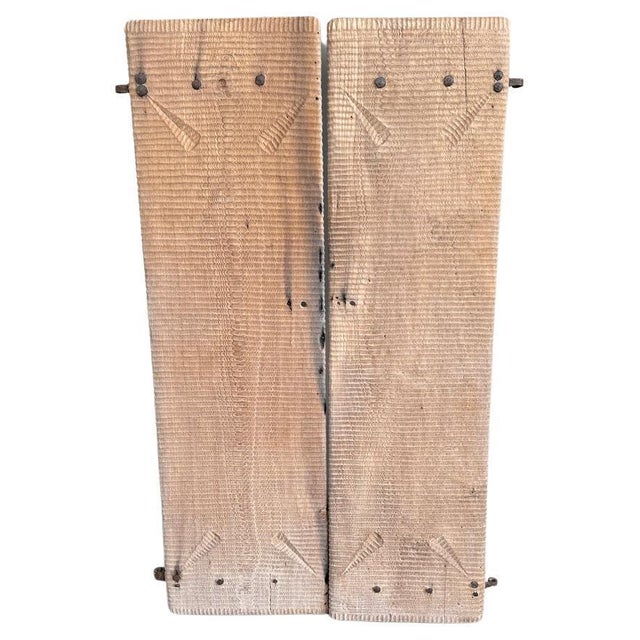 1940s Andrianna Shamaris Couture Hand Carved Doors Or Coffee Table Top For Sale - Image 5 of 18