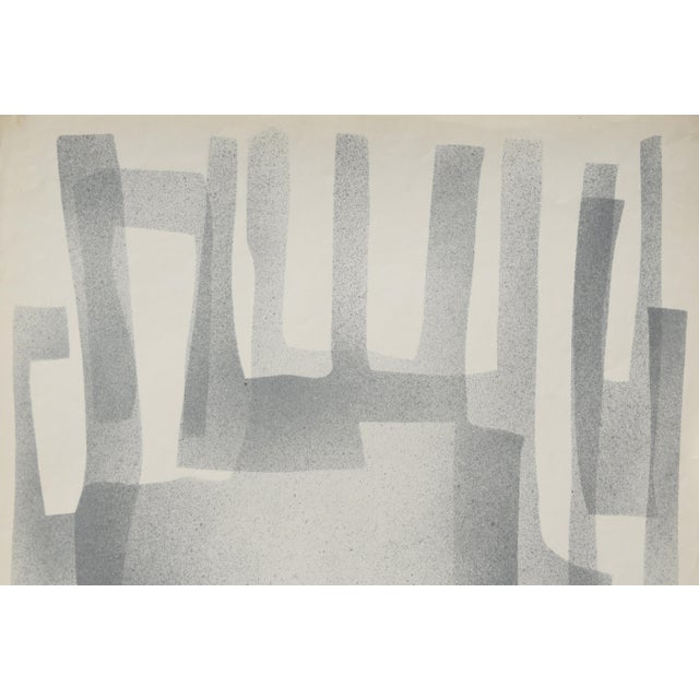 Ernst Bräuer, Composition Grau, 1964, Lithograph For Sale - Image 4 of 13