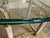 1980s Vintage Italian Brass Horn 1 Coffee and 2 End Tables Thick Glass - Set of 3 For Sale - Image 9 of 12