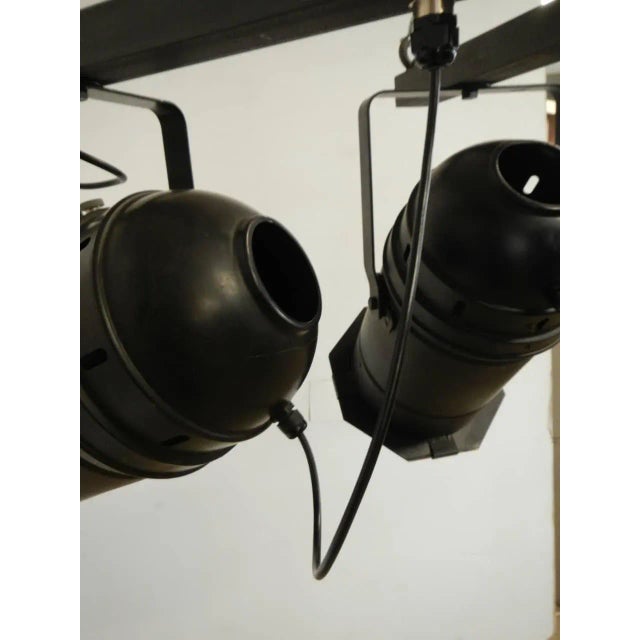 Italian Industrial 5-Light Ceiling Lamp, 1970s For Sale - Image 10 of 13