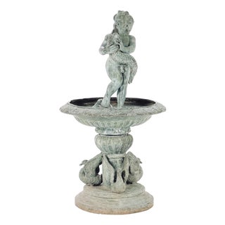 Park Fountain with Putti, 1890s For Sale