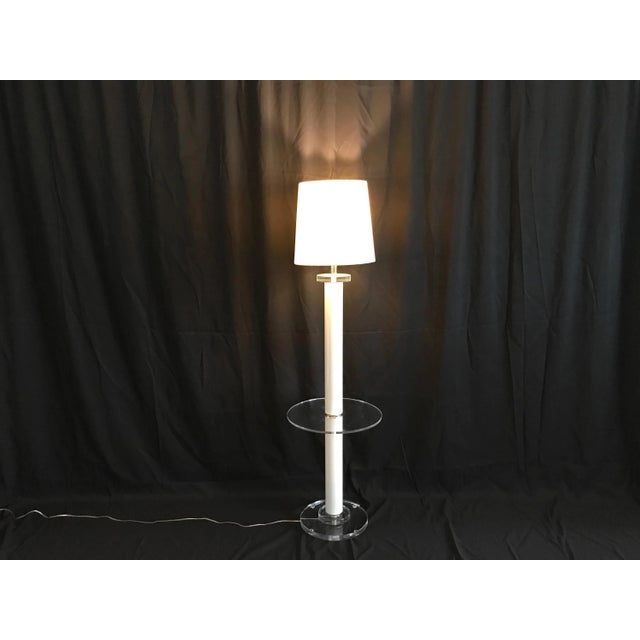 Vintage modern hollywood regency all lucite acrylic lamp table of the period: modern country: usa date of manufacture:...